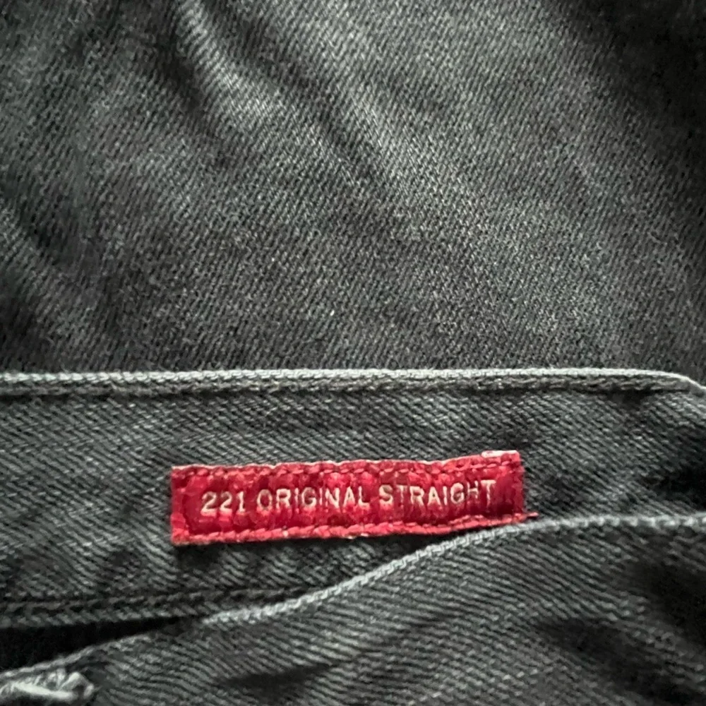 *LIKE NEW*. Lucky Brand 221 Original Straight Black Jeans